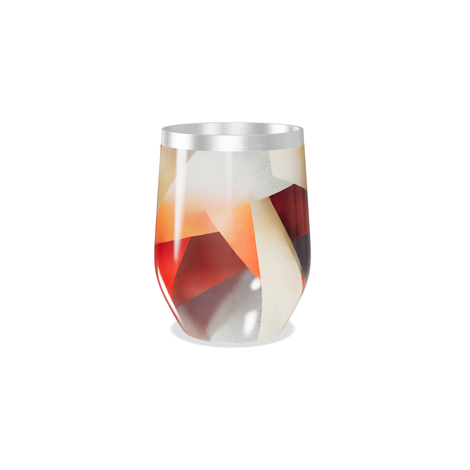 Copo Térmico Slim - Estampa Geométrica Colorida