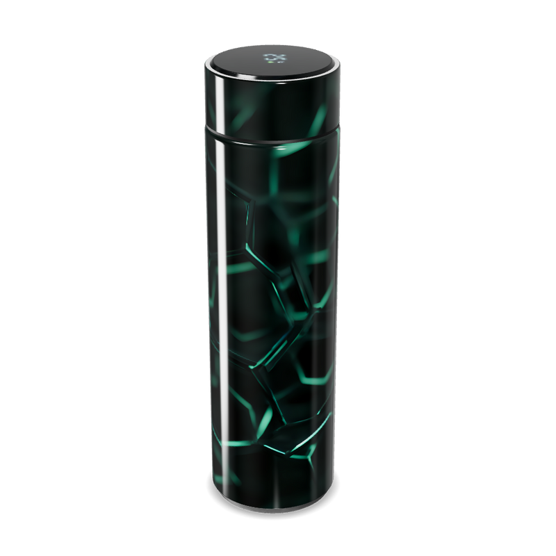 Garrafa Térmica Touch - Preto com Desenho Geométrico