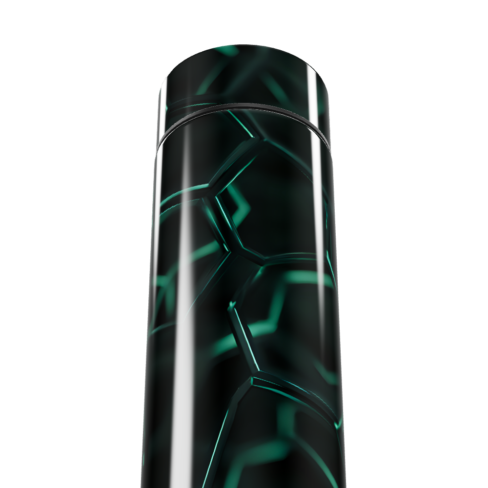 Garrafa Térmica Touch - Preto com Desenho Geométrico