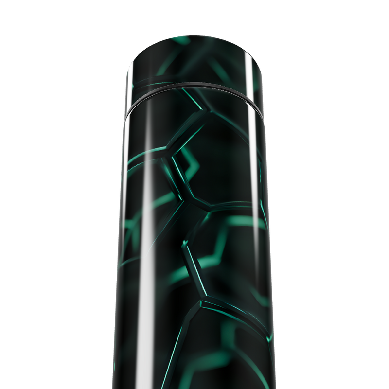 Garrafa Térmica Touch - Preto com Desenho Geométrico