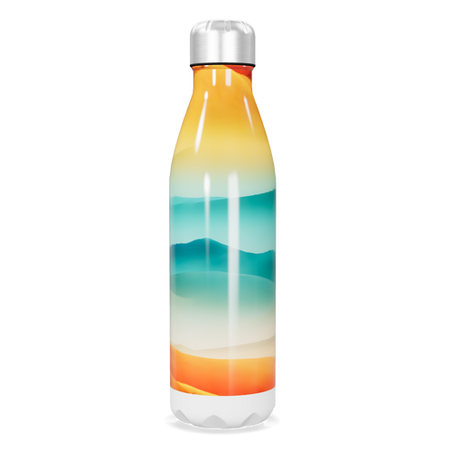 Garrafa Inox - Estampada degrade colorida