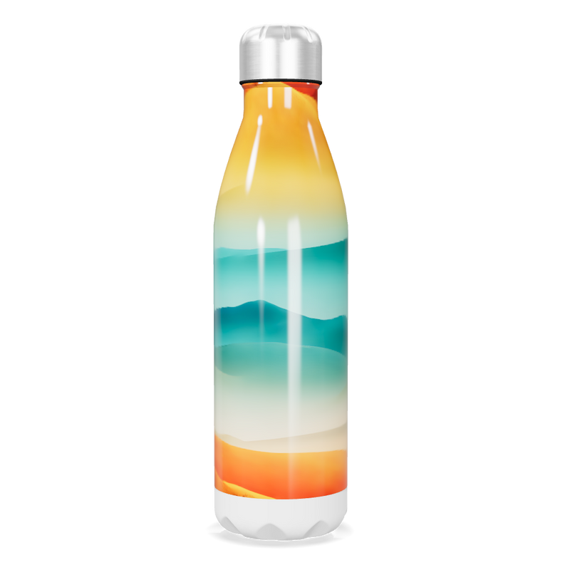 Garrafa Inox - Estampada degrade colorida