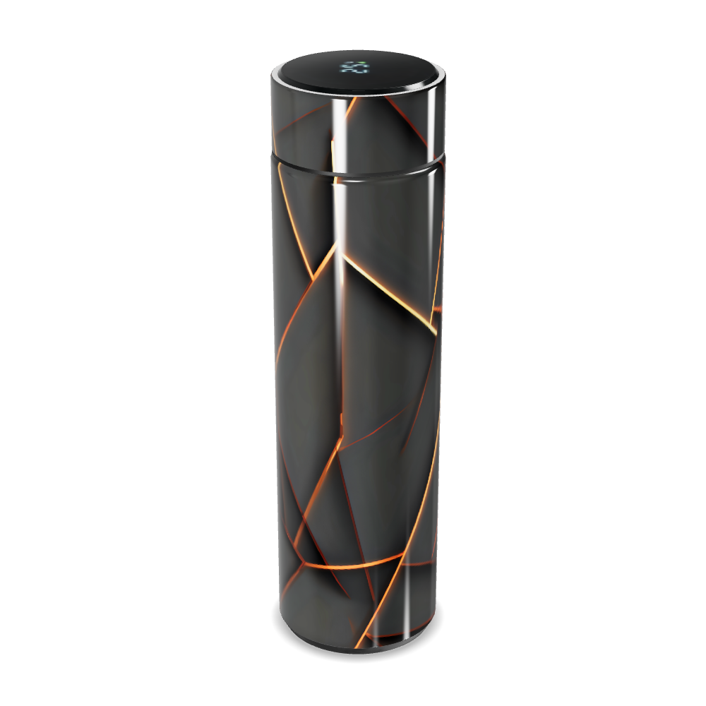 Garrafa Térmica Touch - Preto Design Geométrico