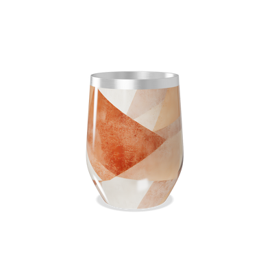 Copo Térmico Slim - Geométrico Laranja Inox