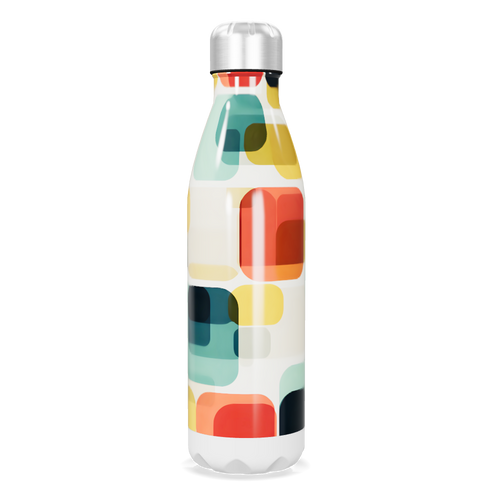 Garrafa Inox Estampada Colorida 500ml