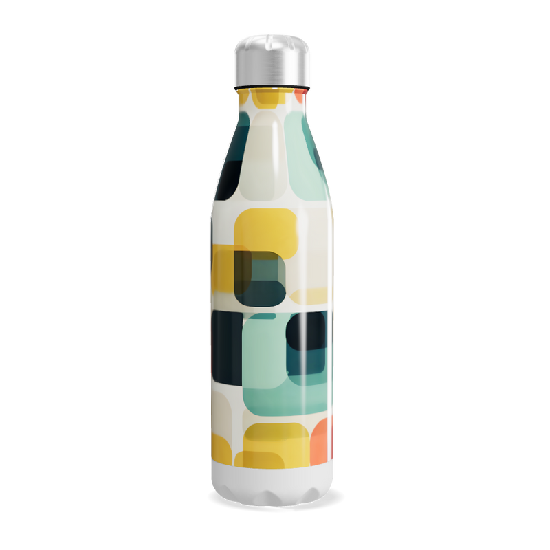 Garrafa Inox Estampada Colorida 500ml
