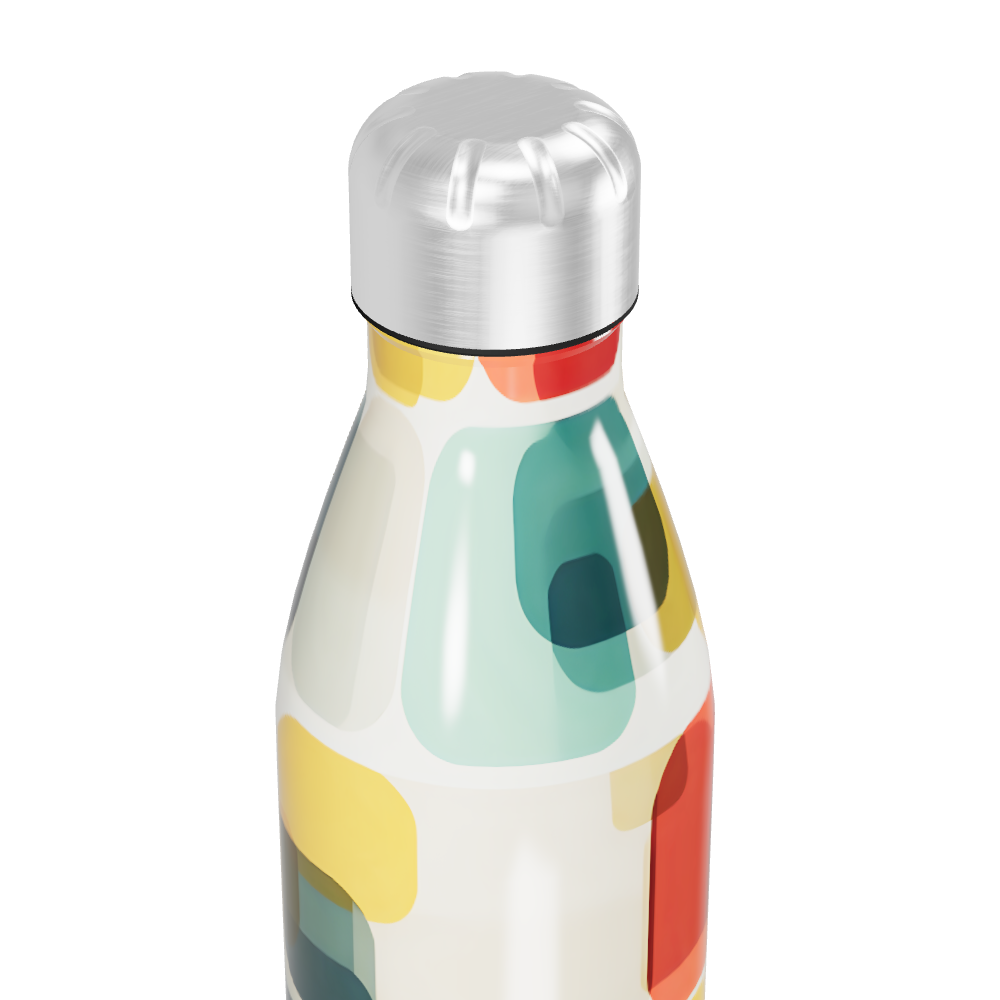 Garrafa Inox Estampada Colorida 500ml