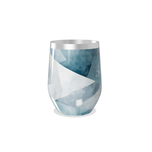 Copo Térmico Slim - Azul Marmorizado Inox