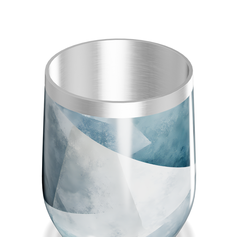 Copo Térmico Slim - Azul Marmorizado Inox