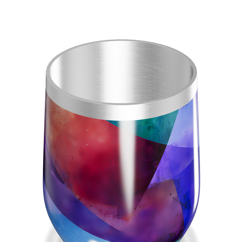 Copo Térmico Slim - Estampa Geométrica Colorida