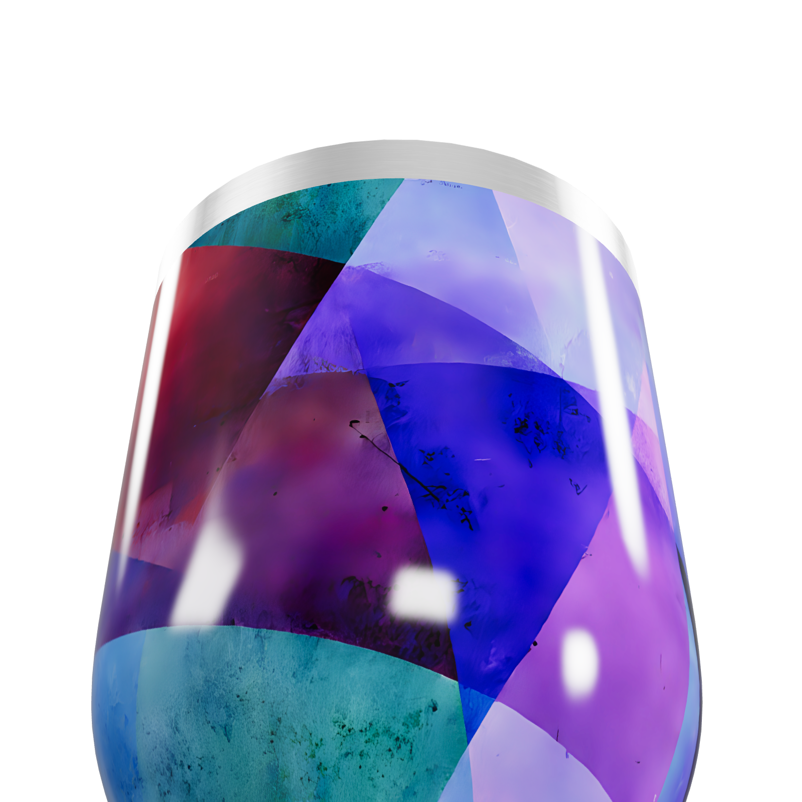 Copo Térmico Slim - Estampa Geométrica Colorida