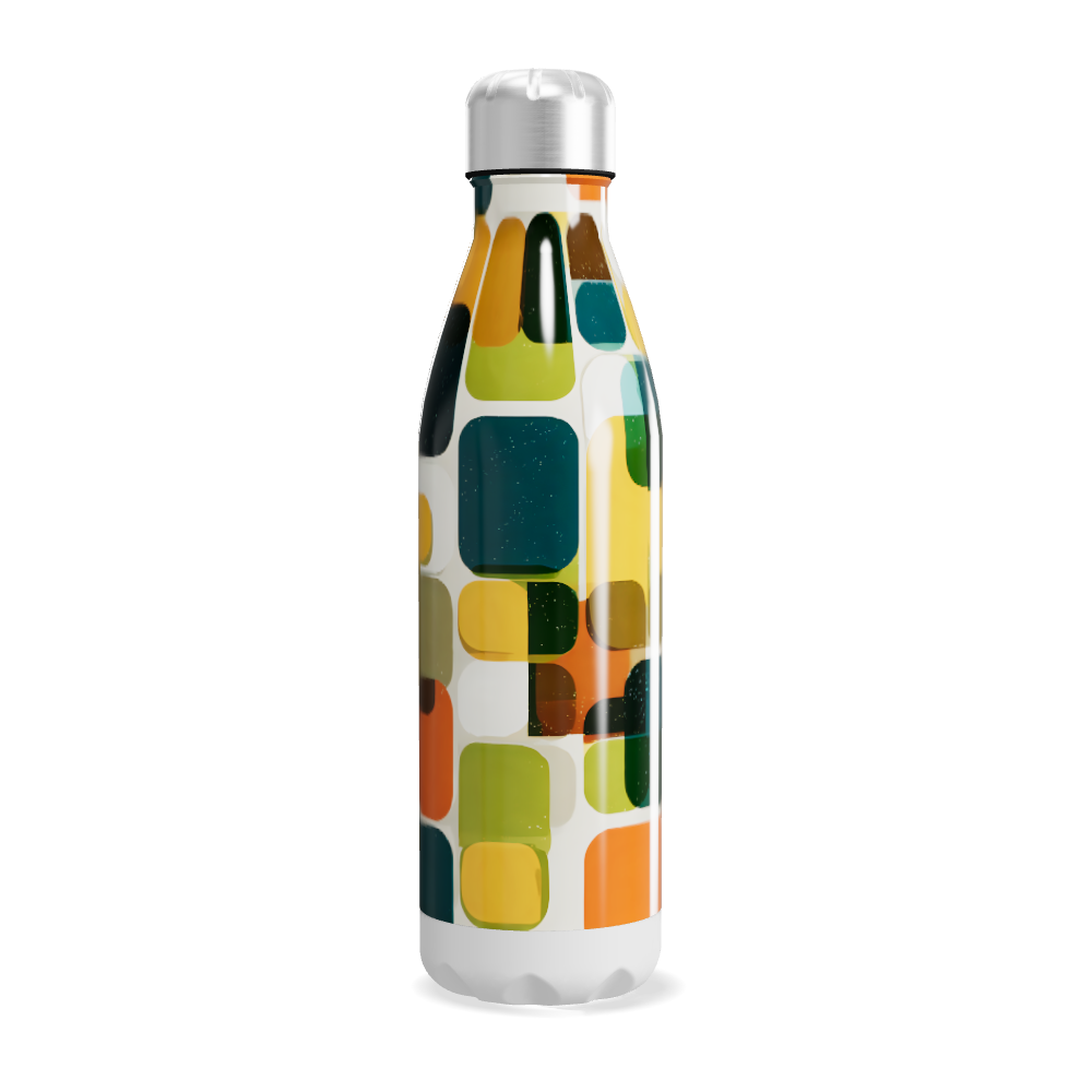 Garrafa Inox Estampada Colorida 500ml
