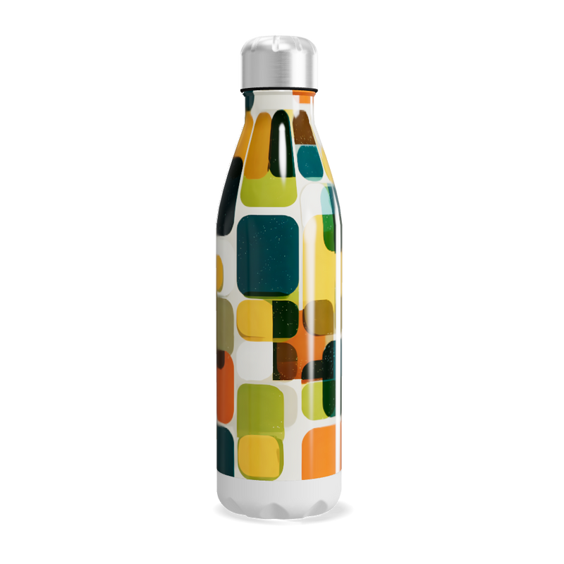 Garrafa Inox Estampada Colorida 500ml