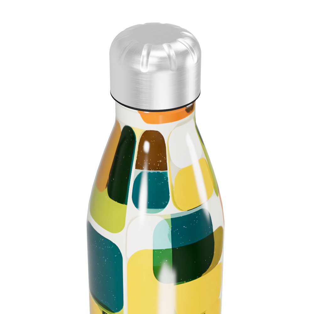 Garrafa Inox Estampada Colorida 500ml