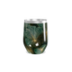 Copo Térmico Slim - Verde com Estampa Floral