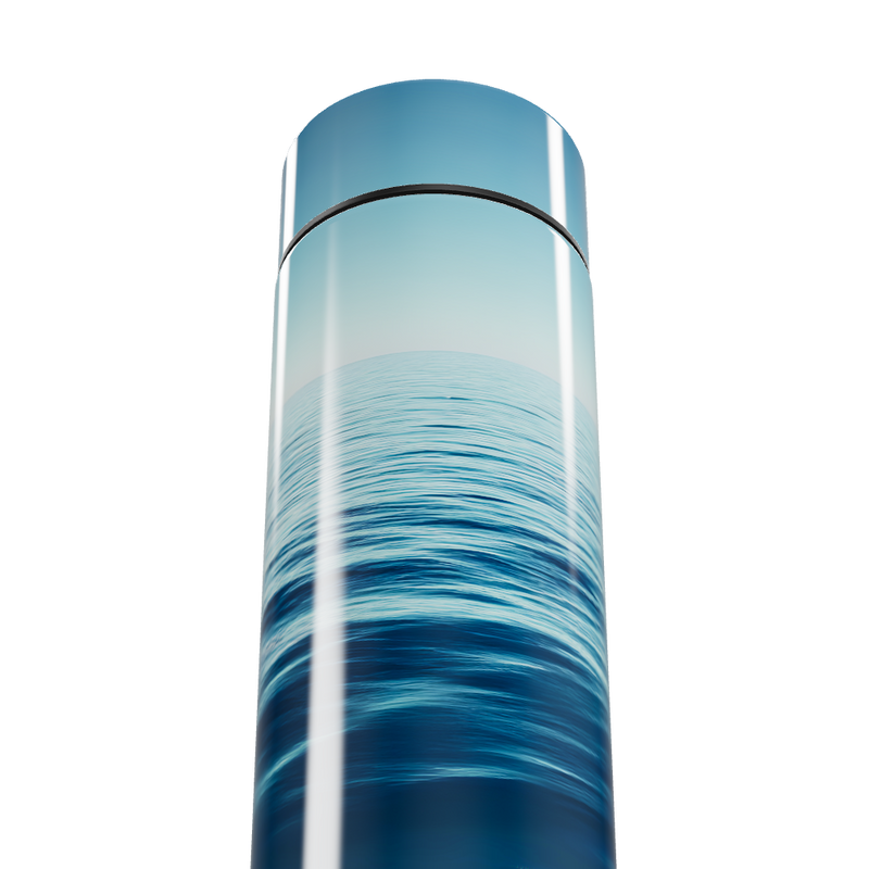 Garrafa Térmica Touch - Azul Oceano com LED