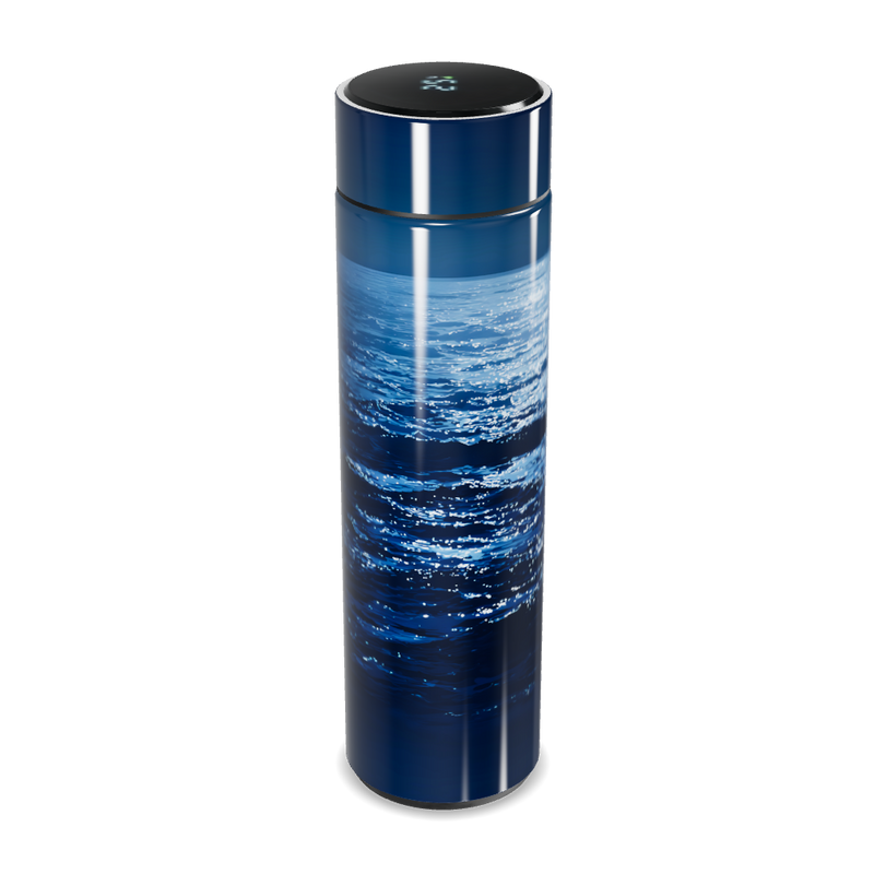 Garrafa Térmica Touch - Azul com Display Digital