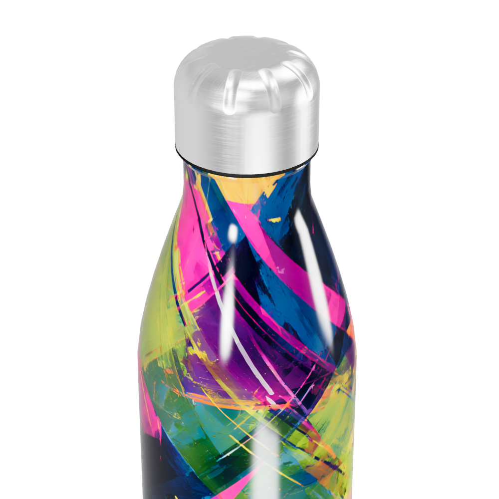 Garrafa Inox - Colorida Abstrata 500ml