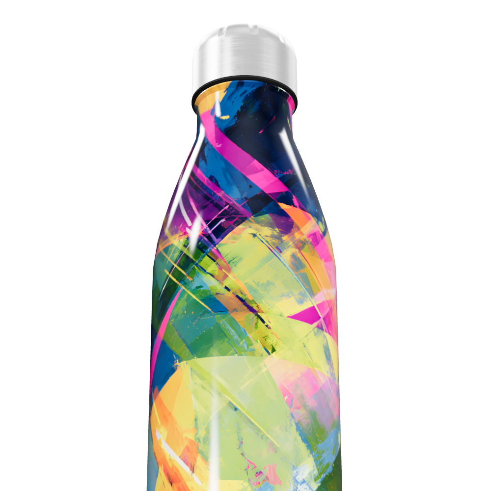 Garrafa Inox - Colorida Abstrata 500ml