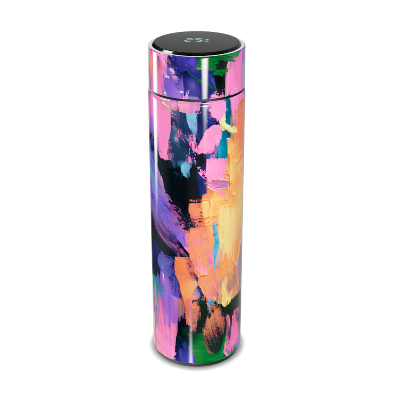 Garrafa Térmica Touch - Estampa Colorida Abstrata