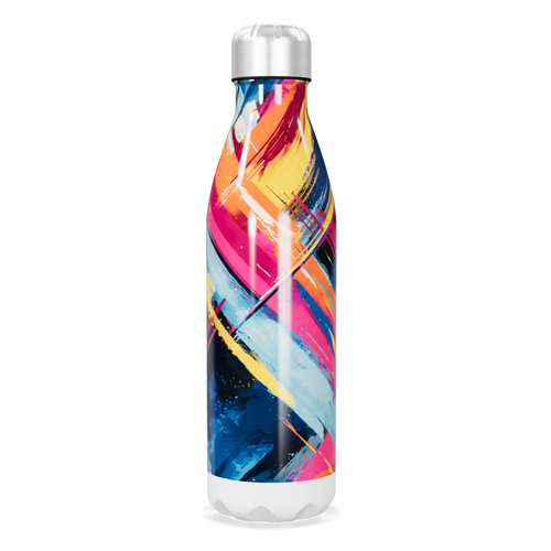 Garrafa Inox - Estampa Colorida Abstrata