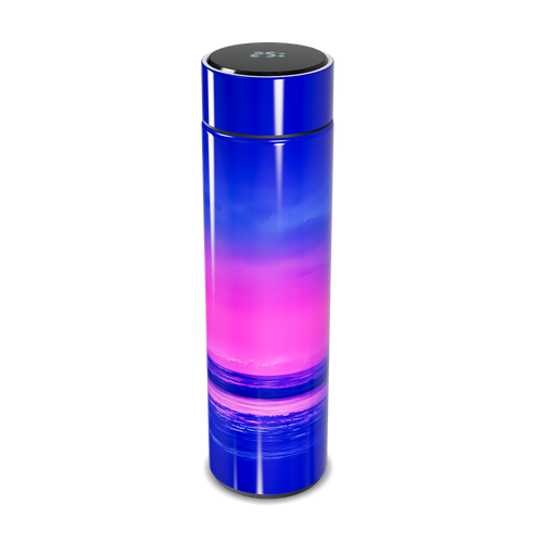 Garrafa Térmica Touch - Degradê Azul e Rosa