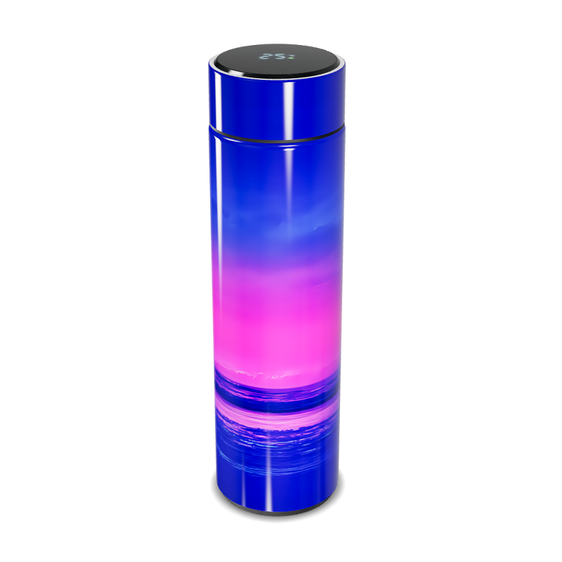 Garrafa Térmica Touch - Degradê Azul e Rosa