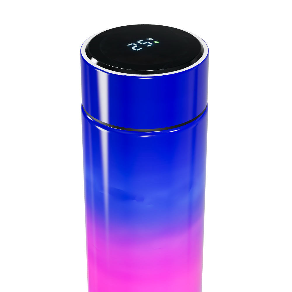 Garrafa Térmica Touch - Degradê Azul e Rosa
