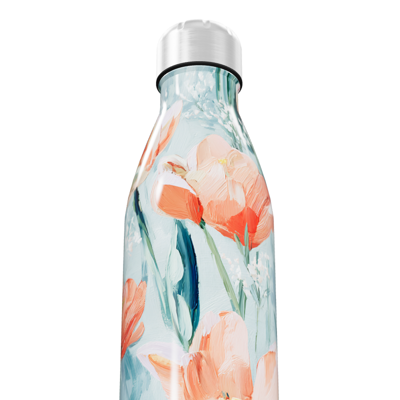 Garrafa Inox - Estampa Floral Colorida