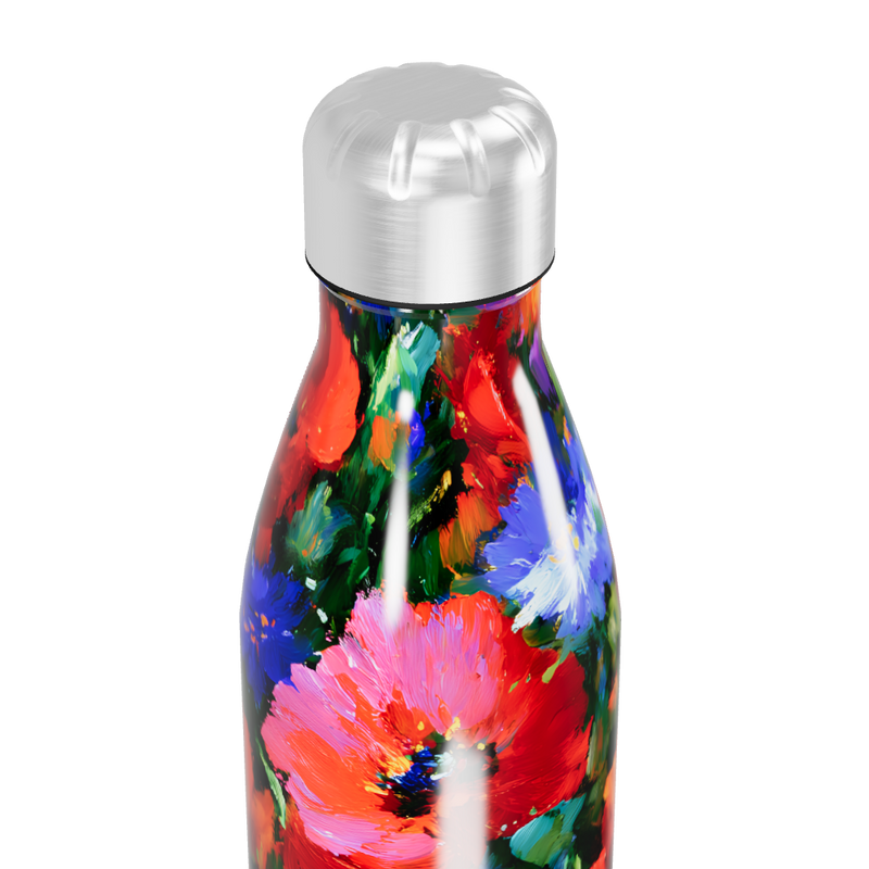 Garrafa Inox - Estampa Floral Colorida