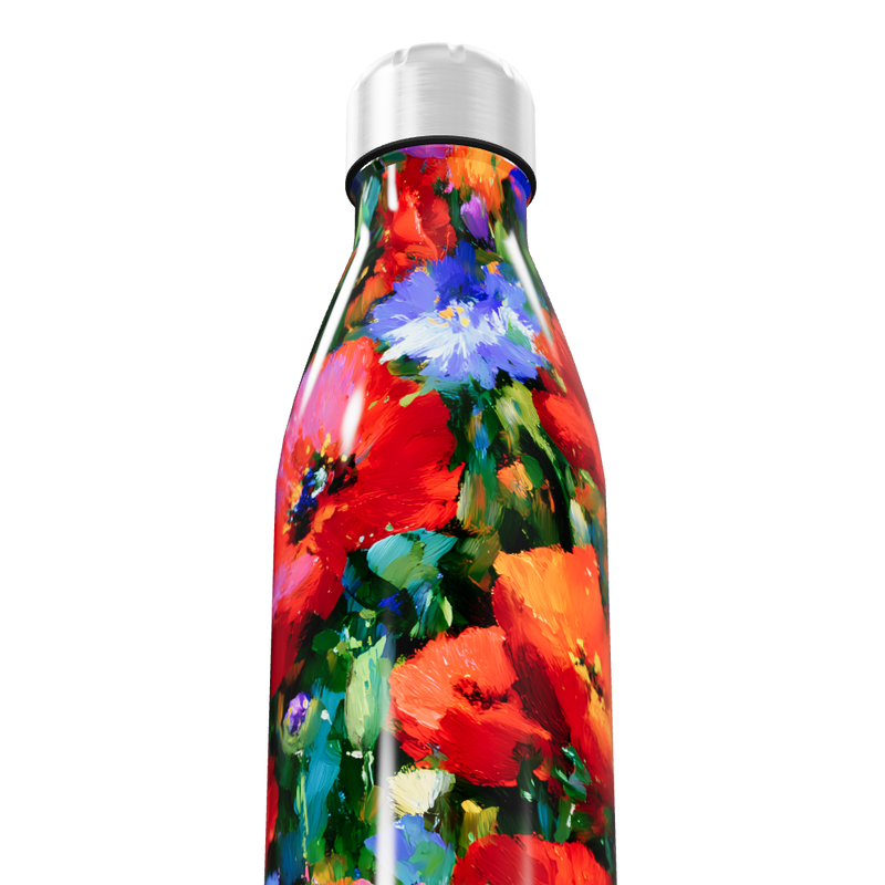 Garrafa Inox - Estampa Floral Colorida