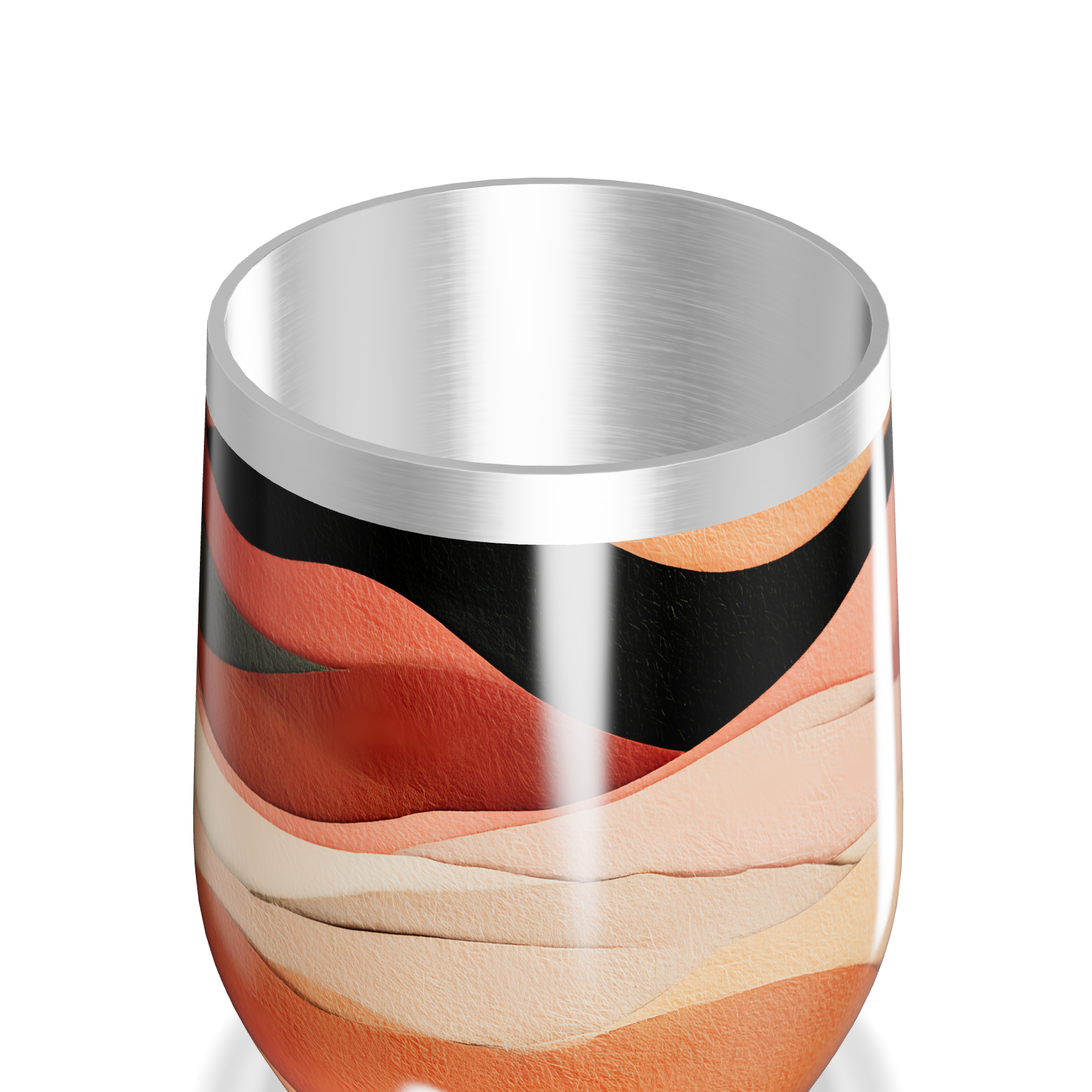 Copo Térmico Slim - Estampa Ondas Coloridas