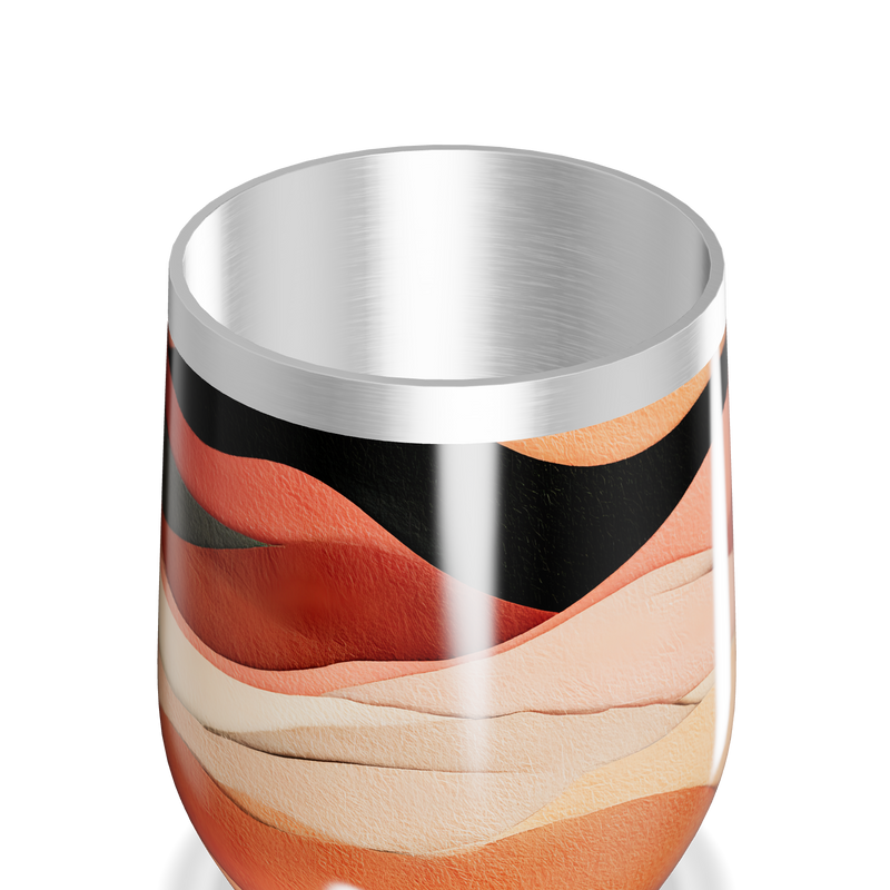 Copo Térmico Slim - Estampa Ondas Coloridas