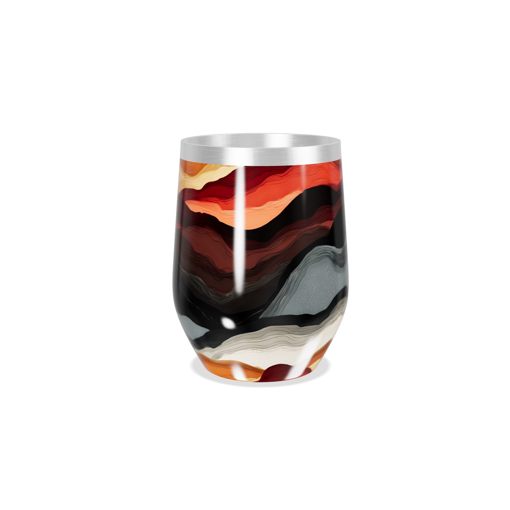 Copo Térmico Slim - Estampa Colorida Abstract