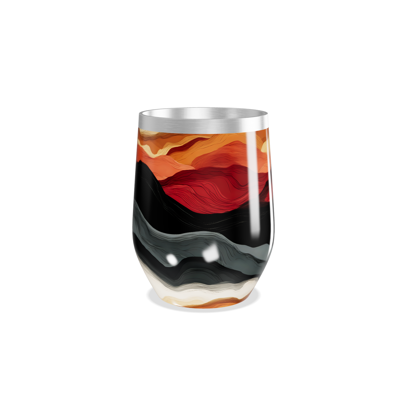 Copo Térmico Slim - Estampa Colorida Abstract