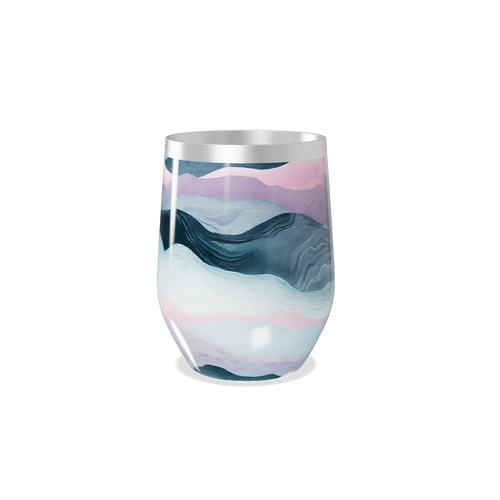 Copo Térmico Slim - Estampa Marmorizada Colorida