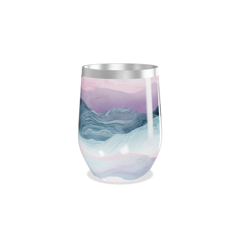 Copo Térmico Slim - Estampa Marmorizada Colorida