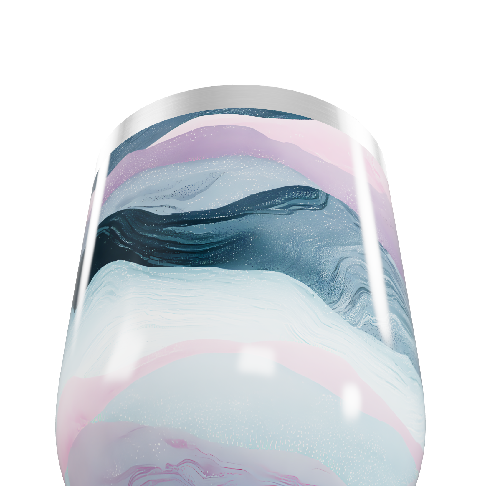 Copo Térmico Slim - Estampa Marmorizada Colorida