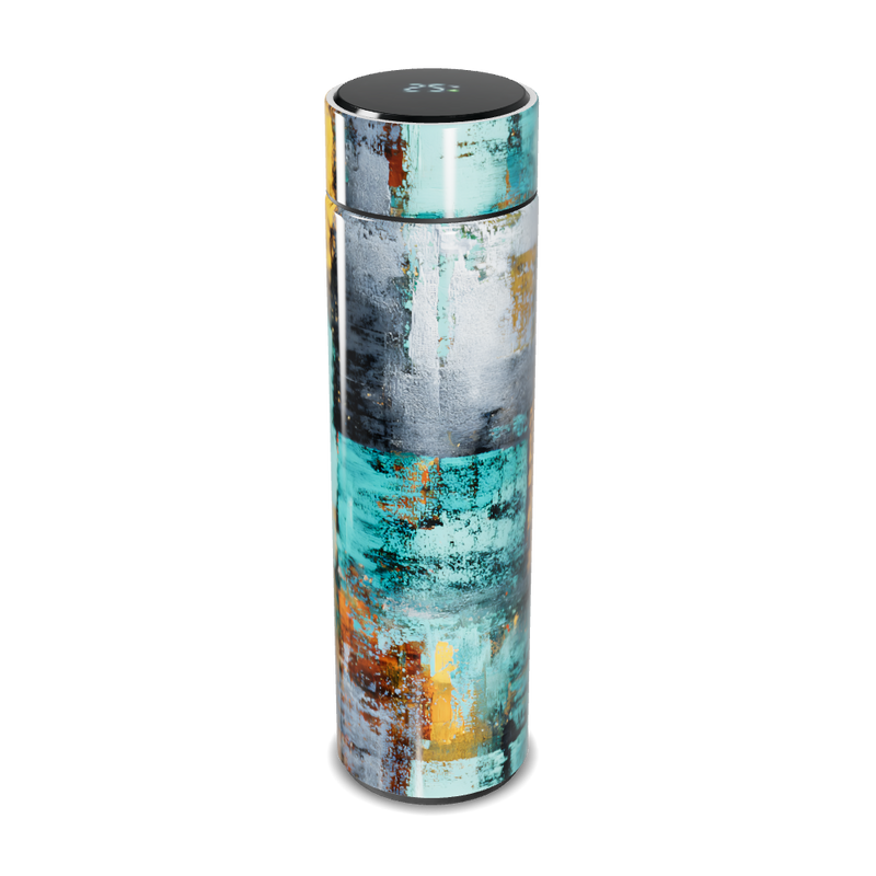 Garrafa Térmica Touch - Estampa Abstrata Colorida