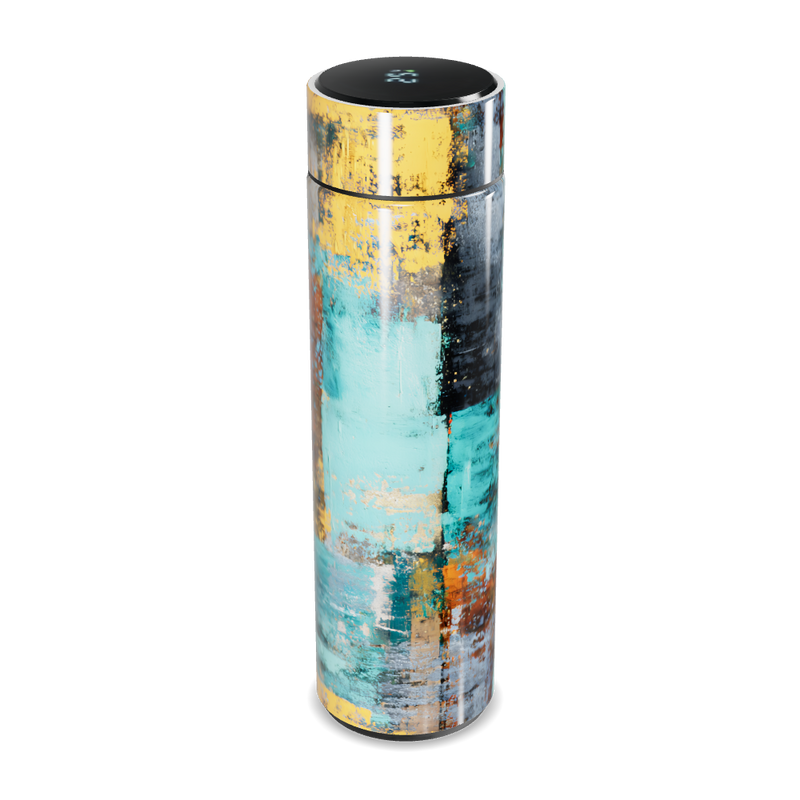 Garrafa Térmica Touch - Estampa Abstrata Colorida