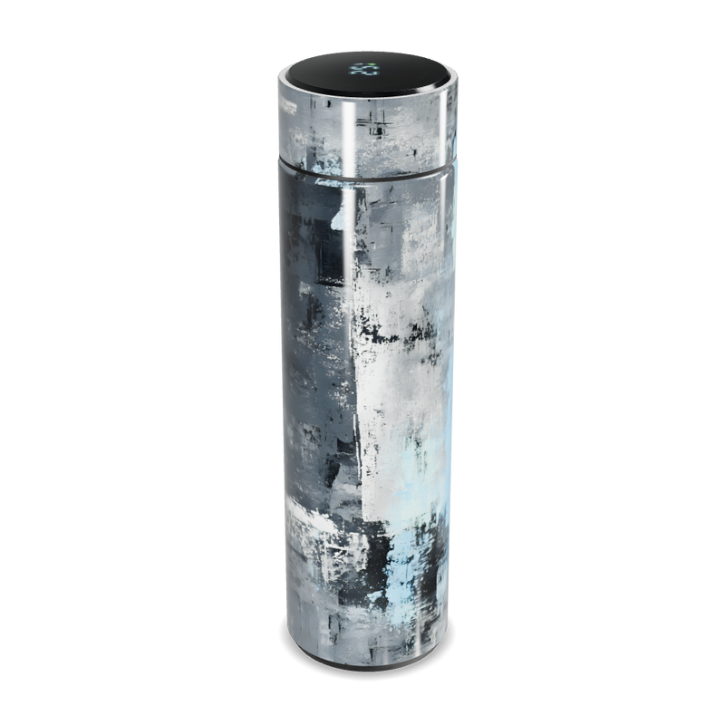 Garrafa Térmica Touch Estampa Abstrata Azul