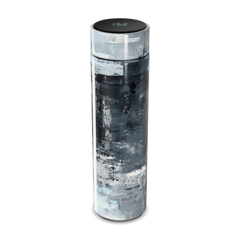 Garrafa Térmica Touch Estampa Abstrata Azul