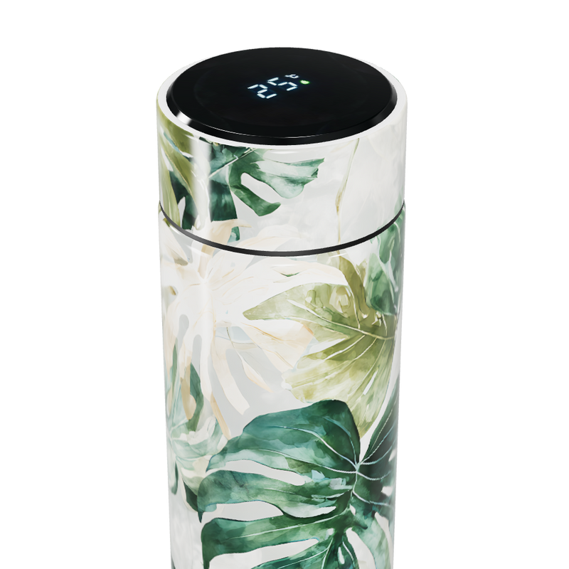 Garrafa Térmica Touch - Folhagem Verde