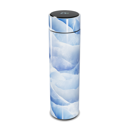 Garrafa Térmica Touch - Azul com Estampa de Gelo