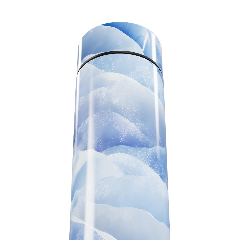 Garrafa Térmica Touch - Azul com Estampa de Gelo