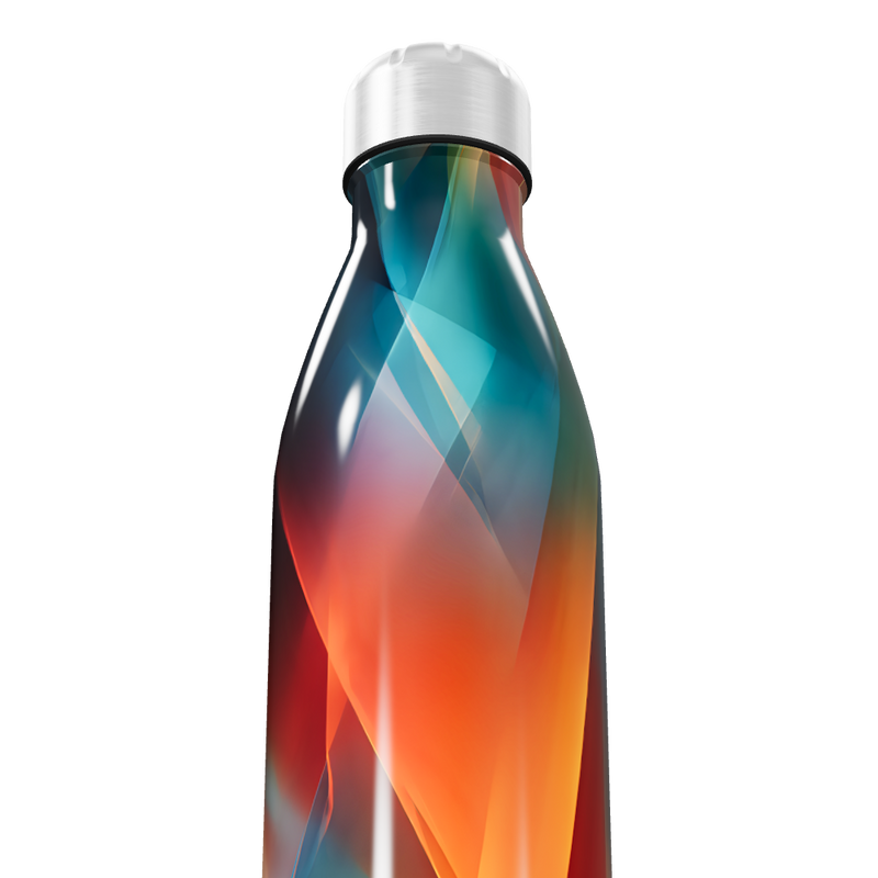Garrafa Inox - Colorida com Estampa Moderna
