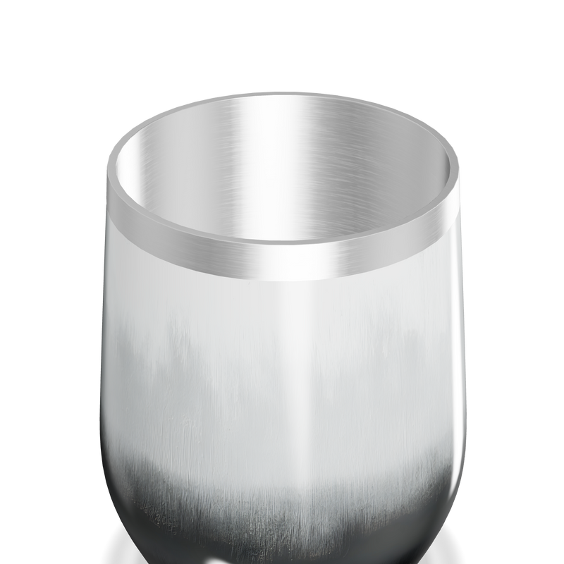 Copo Térmico Slim - Preto e Branco Inox