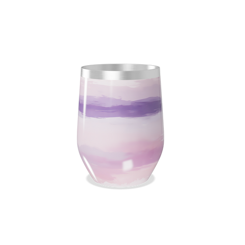 Copo Térmico Slim - Listras Roxas e Rosas