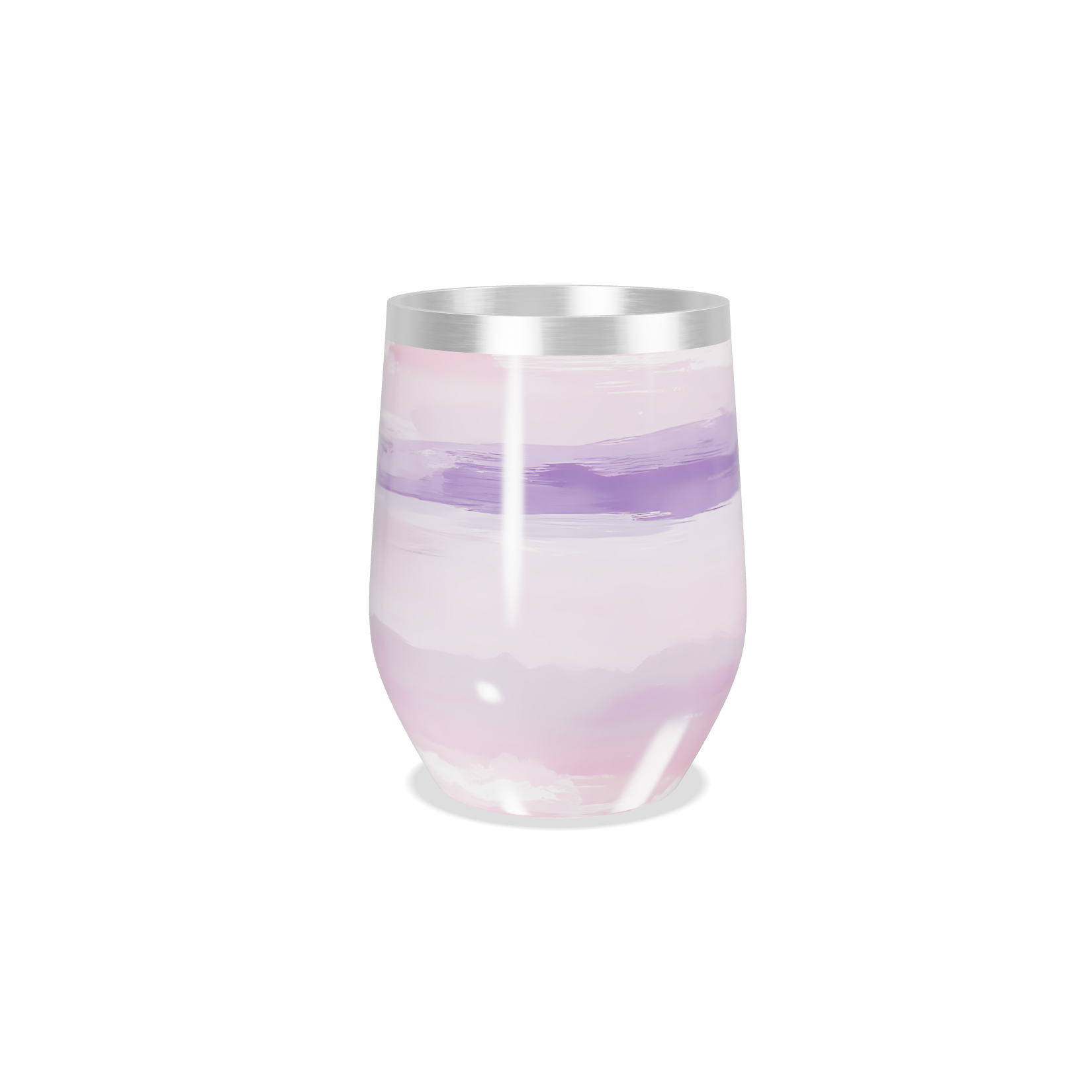 Copo Térmico Slim - Listras Roxas e Rosas