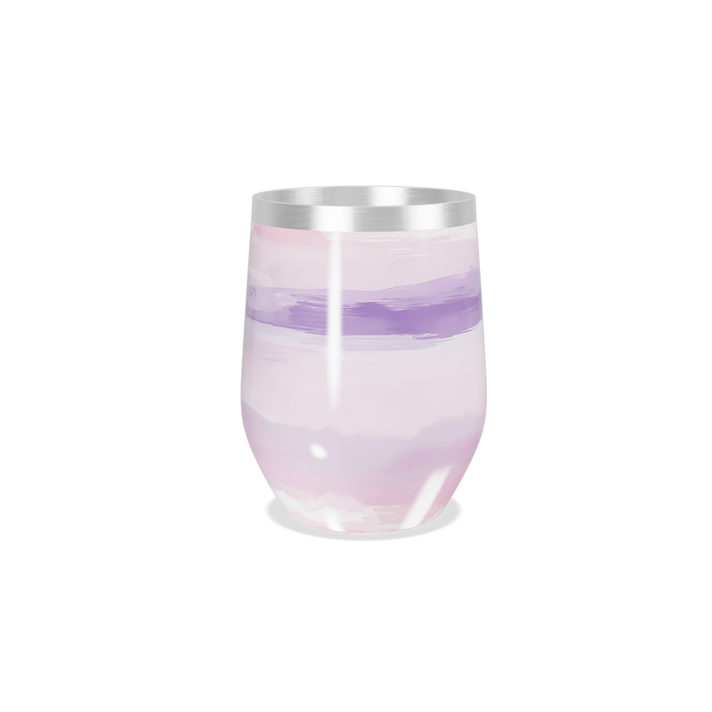 Copo Térmico Slim - Listras Roxas e Rosas